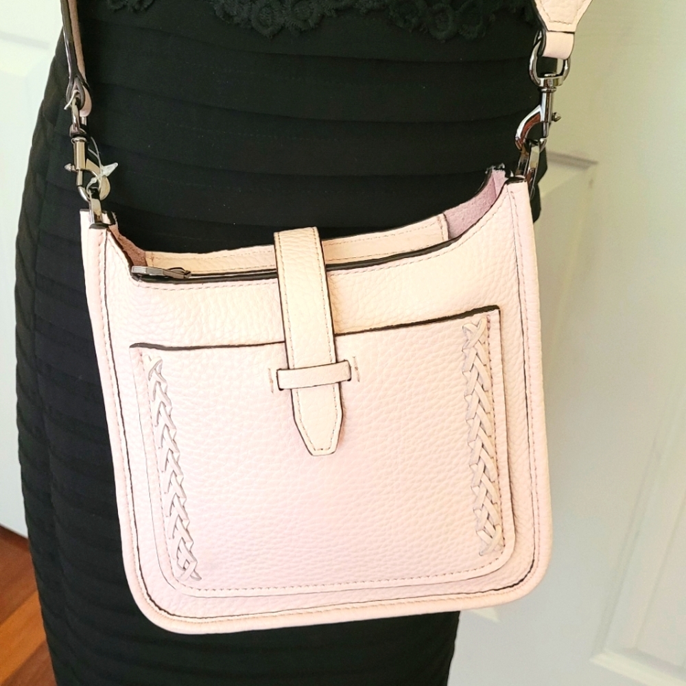 Rebecca Minkoff ~  Unlined Feed Bag ~ Whipstitch ~ Handbag ~ PINK